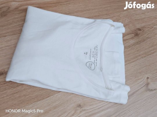 Uj biopamut fehér női felsőrész