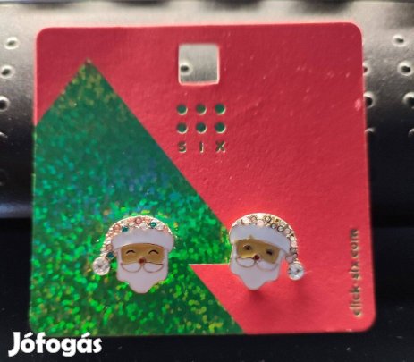 Új bizsu fülbevaló mikulásra