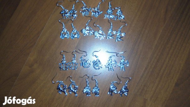 Új bizsu horoszkóp horoszkópos ezüst színű fülbevaló - többféle