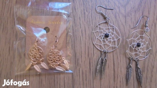 Új bizsu női arany színű álomcsapda álomfogó fülbevaló