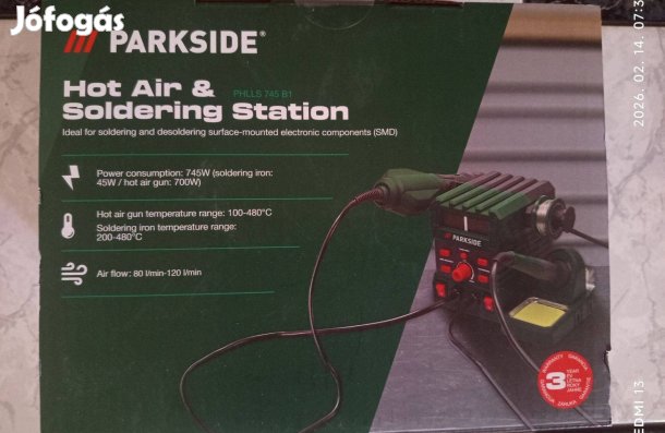 Új bontatlan Parkside Forrasztópáka és hőlégfúvó állomás tartószerkeze