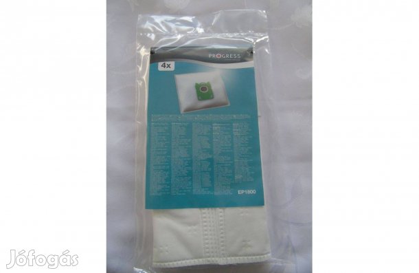 Új bontatlan Progress EP 1800 S-bag porzsák 1 csomag