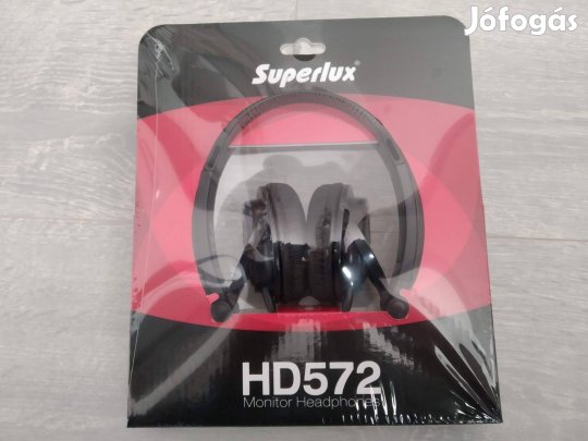 Új bontatlan csomagolás Superlux HD572 monitor fejhallgató