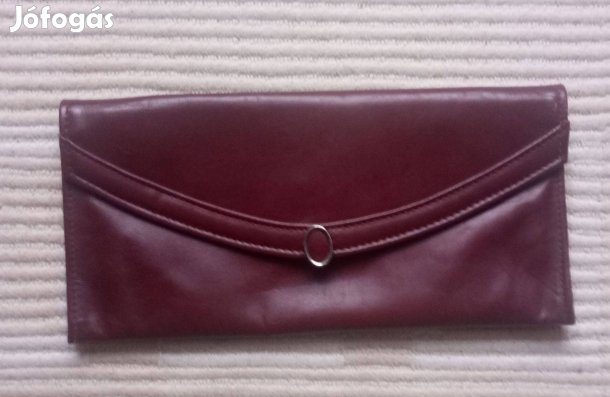 Uj bordó bőr kézitáska