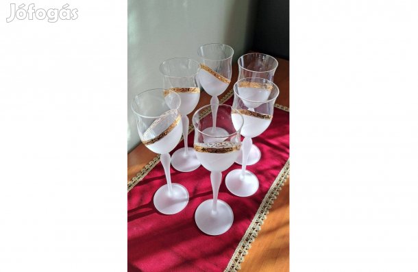 Új boros pohárkészlet eladó