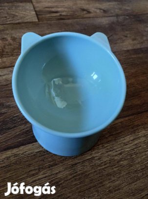 Új cica kutya magasított etető tál