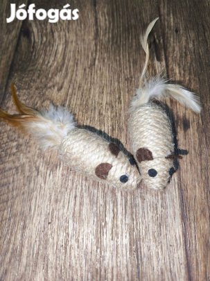 Új cica macska játék - juta kötél egér (2 db)