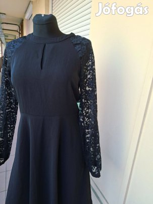 Új cimkés M-es Stella Morgan alkalmi női fekete ruha