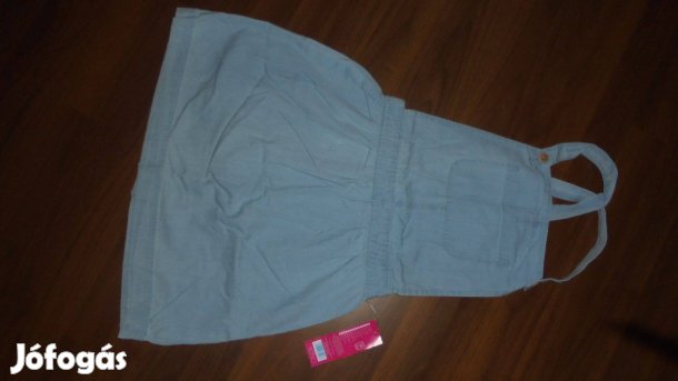 Új címkés Pepco lányka vékony farmer nyári kantáros ruha 146 - 152