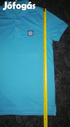 Új címkés S-es Stone Island galléros póló 