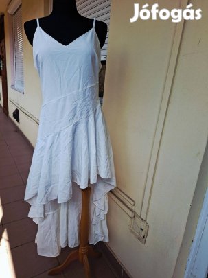 Új cimkés XL-es hófehér pamut női ruha