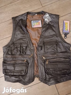 Új,címkés bőrmellény S és M méretben. 10.000ft/db. 
