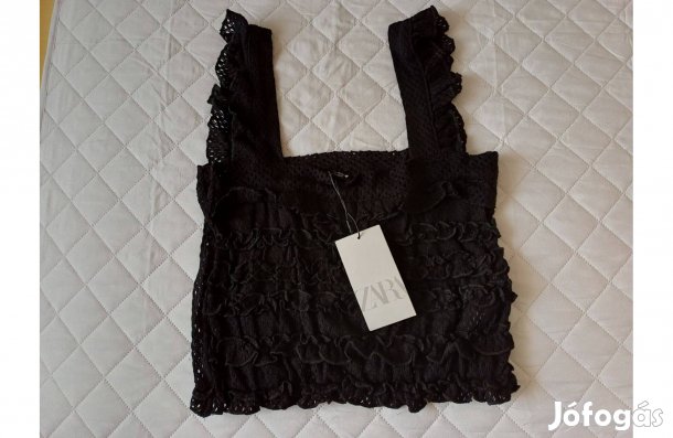 Új címkés egyedi horgolt Zara nyári felső M/L-es