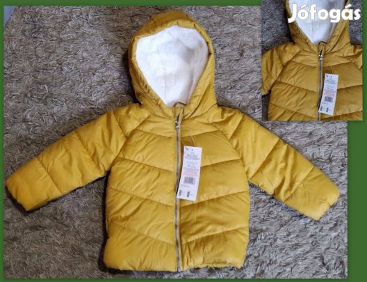 Új címkés meleg sárga kabát 86-os