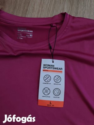 Uj cimkés női sportpóló L