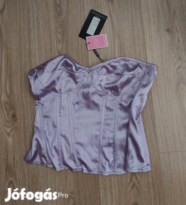 Uj címkés női szaténfényű top