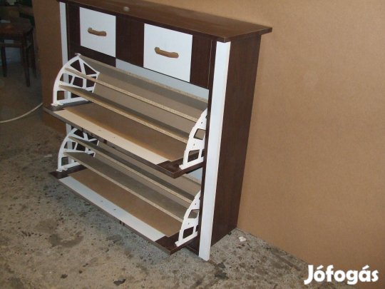 Új cipős szekrény 100 cm széles ajtó fiókos előszoba bútor 2A2Fcsbfh