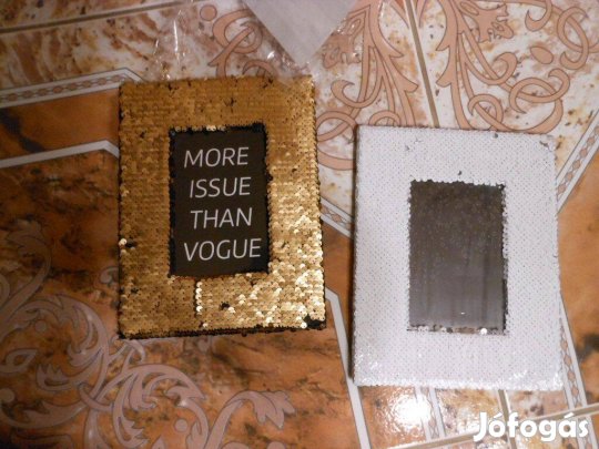 Új csajos flitteres simis arany fehér kitámasztós 2dképkeret fotóidnak