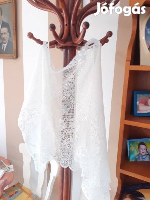 Új csipke rövid kész függöny 50x100cm és 2db egybe