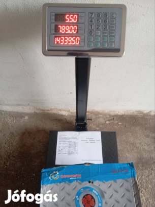 Új digitális mérleg oszlopos (350 kg)