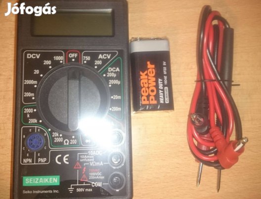 Új digitális multiméter eladó! Fóliázva! Elemmel, kábellal együtt!