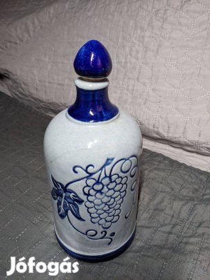 Új díszes mintás bor tároló, kulacs dekorációs kerámia 900ml Új