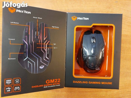 Új dobozos Meetion GM22 vezetékes egér 1 év garanciával!