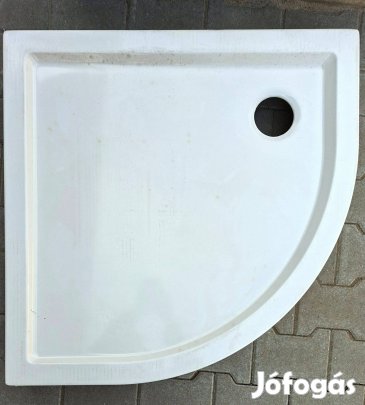 Új dobozos Sanipro (Roltechnik) 80x80-as íves zuhanytálca + előlap