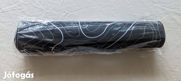 Új domborzat mintás fekete egérpad / alátét, 80 x 30 cm