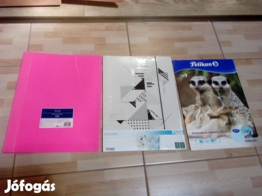 Új dosszié gumis mappa rajzlap A3 méretű