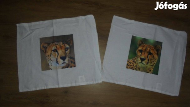 Új egyedi nyomtatású gepárdos gepárd mintás kis párna huzat - 2 féle