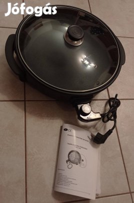 Új elektromos főző edény pizza sütő serpenyő pároló villany kemping