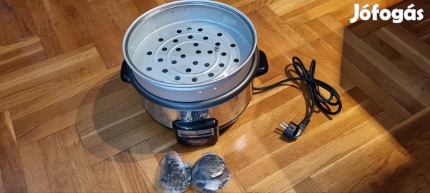 Új elektromos multifőző párolóval, üvegfedővel 