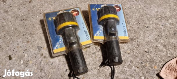 Új elemlámpa 2 db bontatlan Velamp Rubber 2 olasz made in Italy