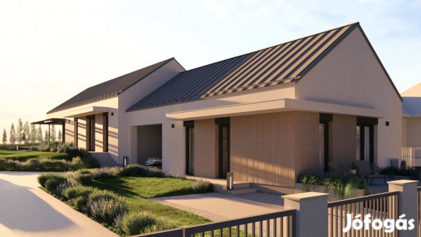 Új építésű, 2 szobás, kertes, teraszos, ikerházi lakás, Mendén eladó!