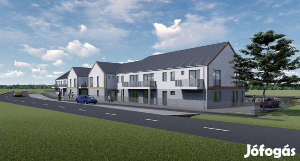 Új építésű, földszinti, garzon lakás, terasszal, Mendén eladó!
