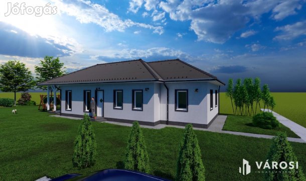Új építésű családi ház praktikus elrendezéssel