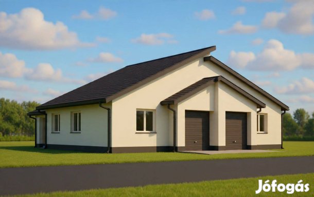 Új építésű egyszintes iker ház fele eladó Sámsonkertben