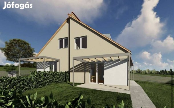 Új építésű ikerház földszinti lakása eladó Mogyoródon