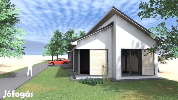 Új építésű modern ikerház Nyíregyházán garázs, hőszivattyú