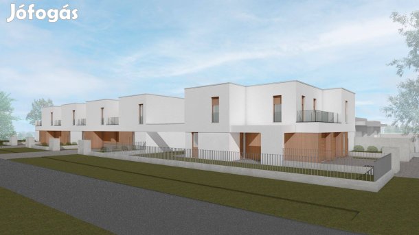Új építésű sorházak a Debrecen Hatvan utcai kertben