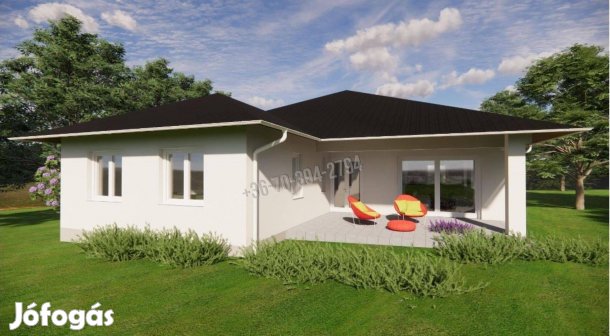 Új építésű szerkezetkész családi ház eladó Környén, a Bajcsy lakóparkb