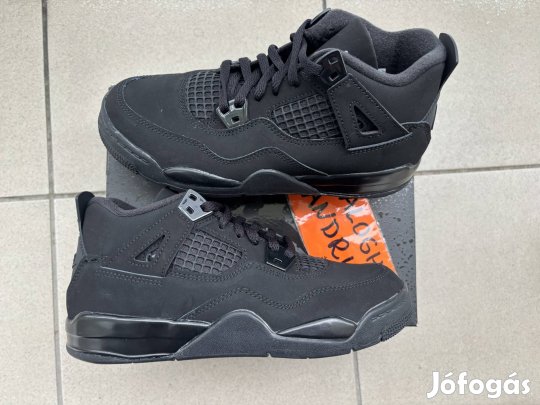 Új-eredeti Nike Air Jordan 4 -" black cat"-35Eu cipő!