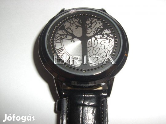 Új érintő számlapos kék led óra - unisex