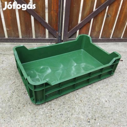 Új erős M10 műanyag láda tároló zöldséges gyümölcs teli M 10 doboz