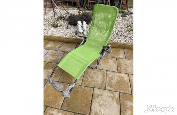 Új erős Textil Összecsukható Napozóágy Hinta Funkcióval