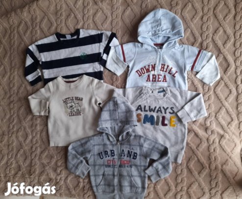Új és újszerű pamut kisfiú pulóver felső csomag 1-3 éves 