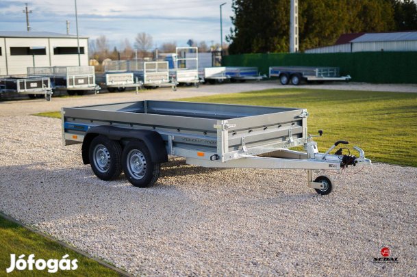 Új extra erős (2000kg) utánfutó (3x1.5m) akciósan bruttó 1.299.000 Ft