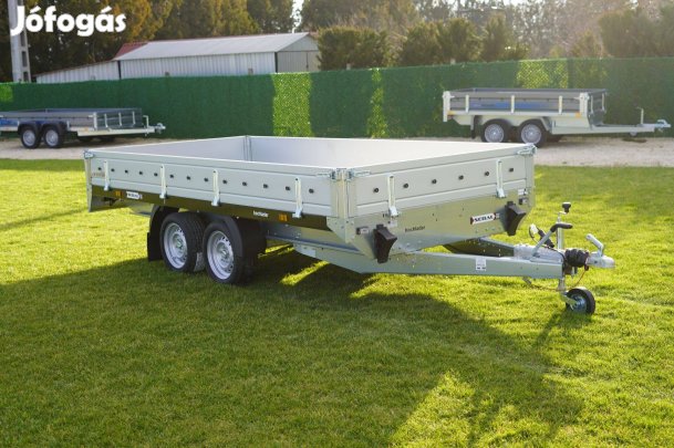 Új extra erős (2700kg) fékes utánfutó (365x170cm) most 1.890.000 Ft