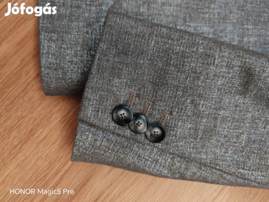 Uj ezüst GAS női blézer szoknya szett S